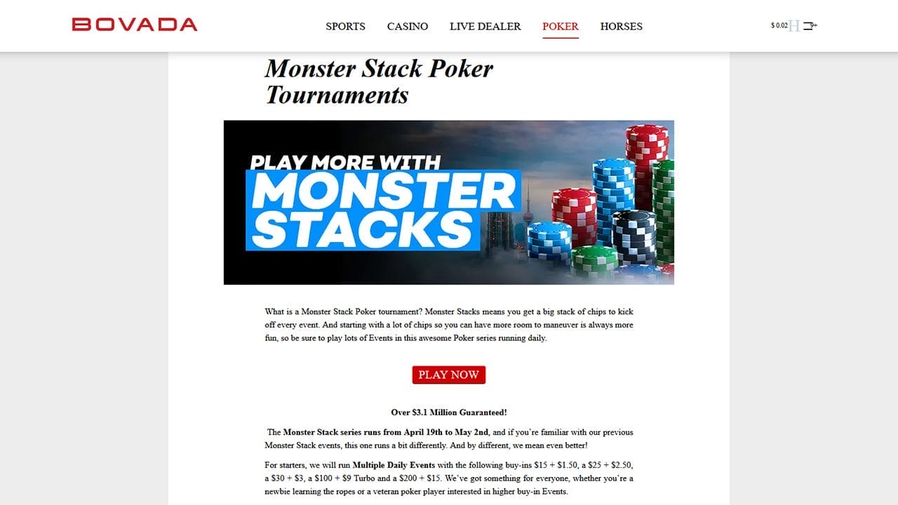 what is monster stack poker